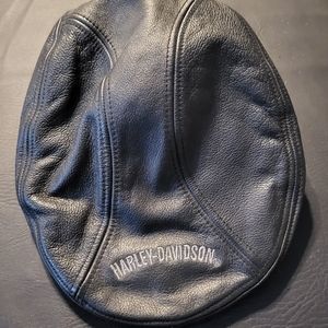 Harley Davidson paper boy hat leather